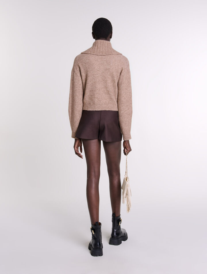 Cardigan aus Wollmischgewebe
