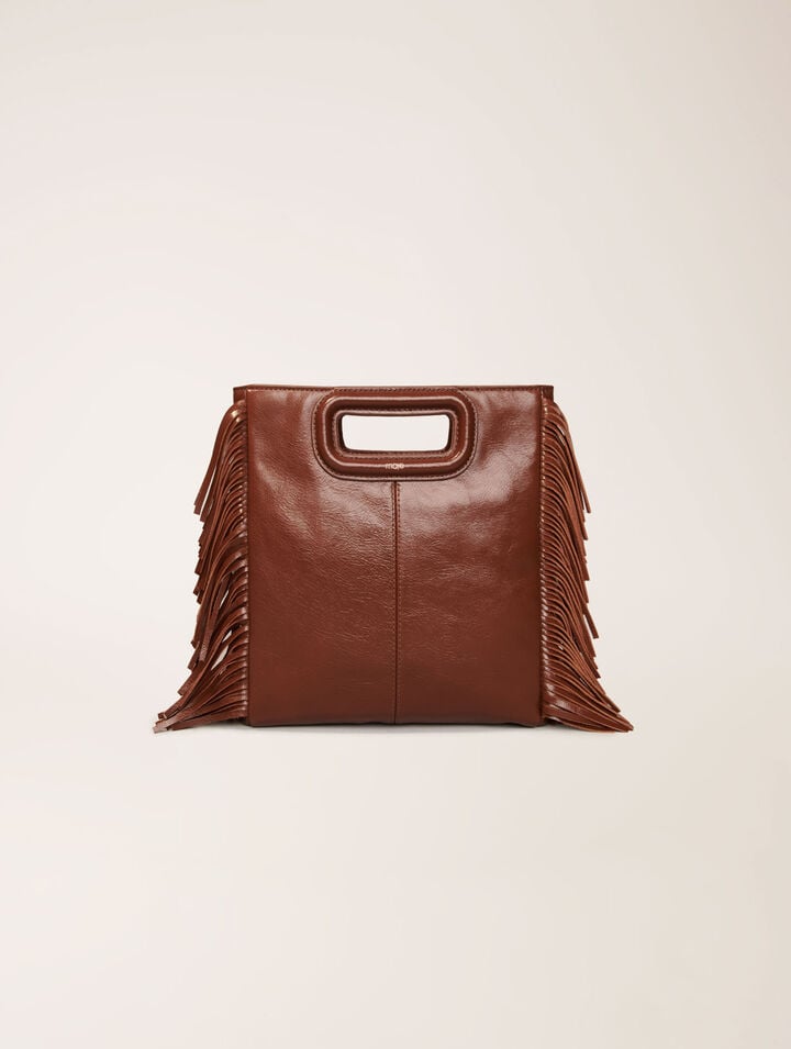 Tasche M aus Craqulé-Leder