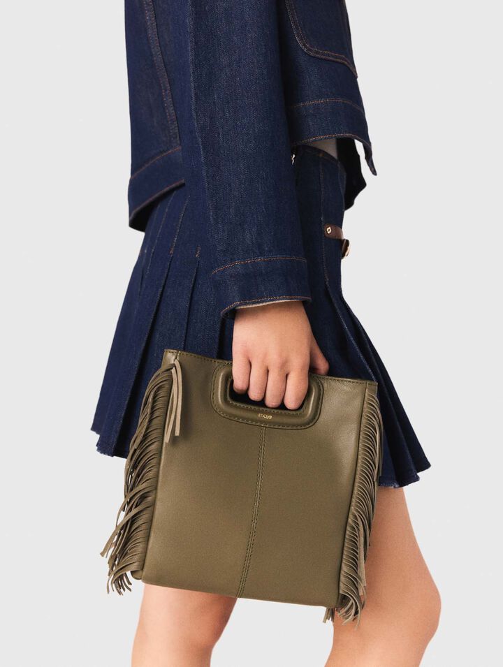 M-Tasche aus Glattleder