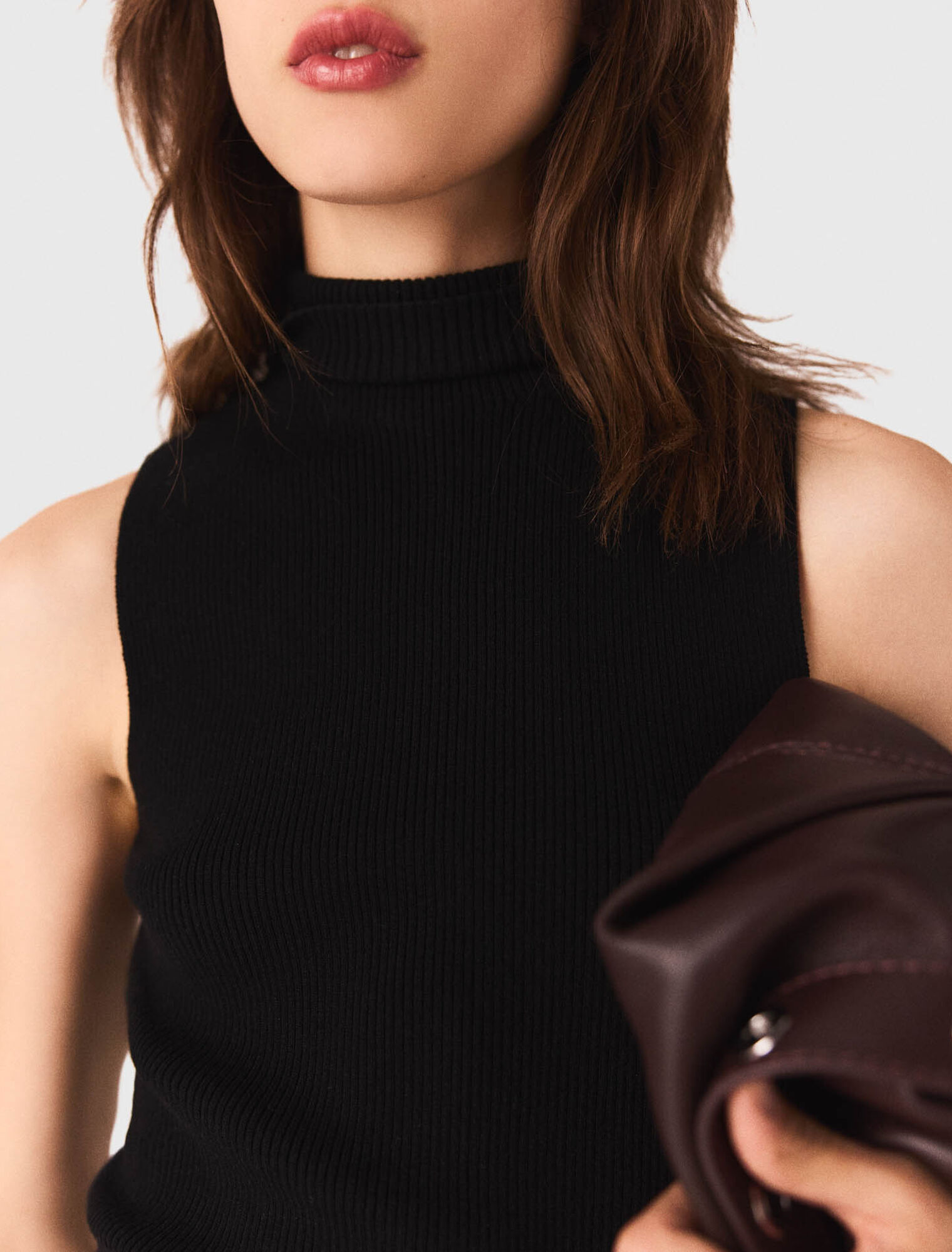Ärmelloses Stricktop