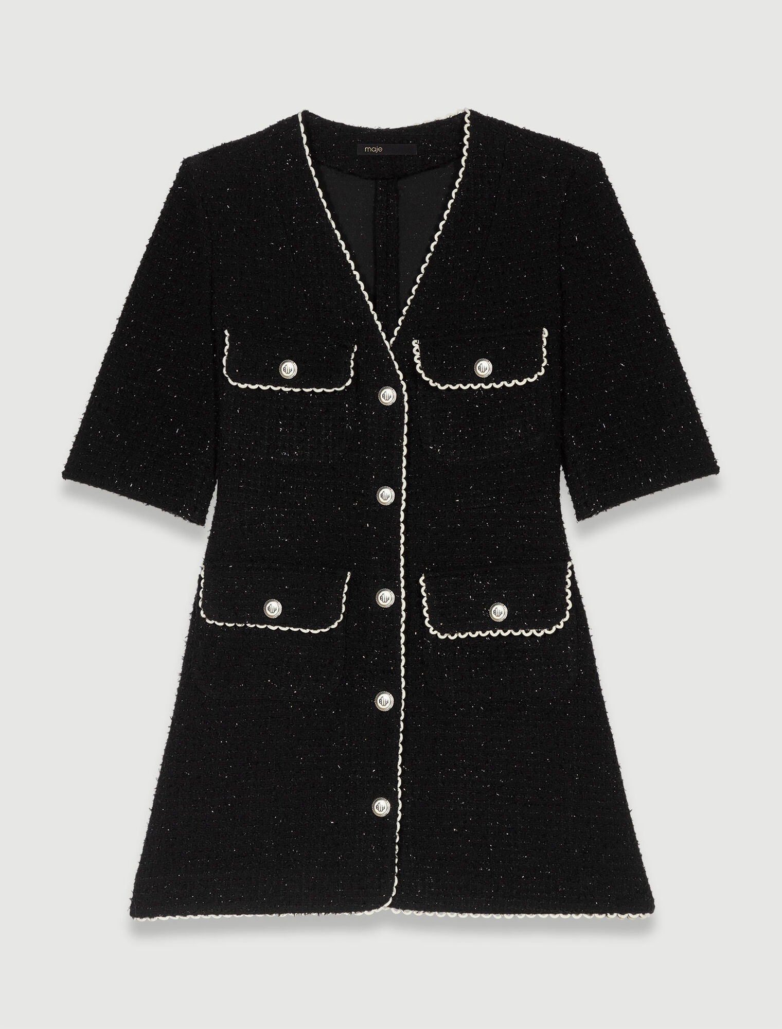 Kurzes Kleid aus Tweed