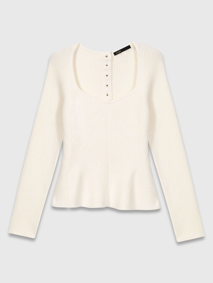 Pullover mit Schößchen