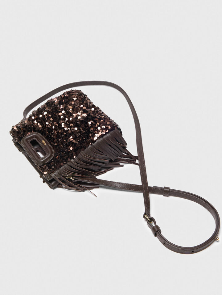 Tasche M Mini mit Pailletten