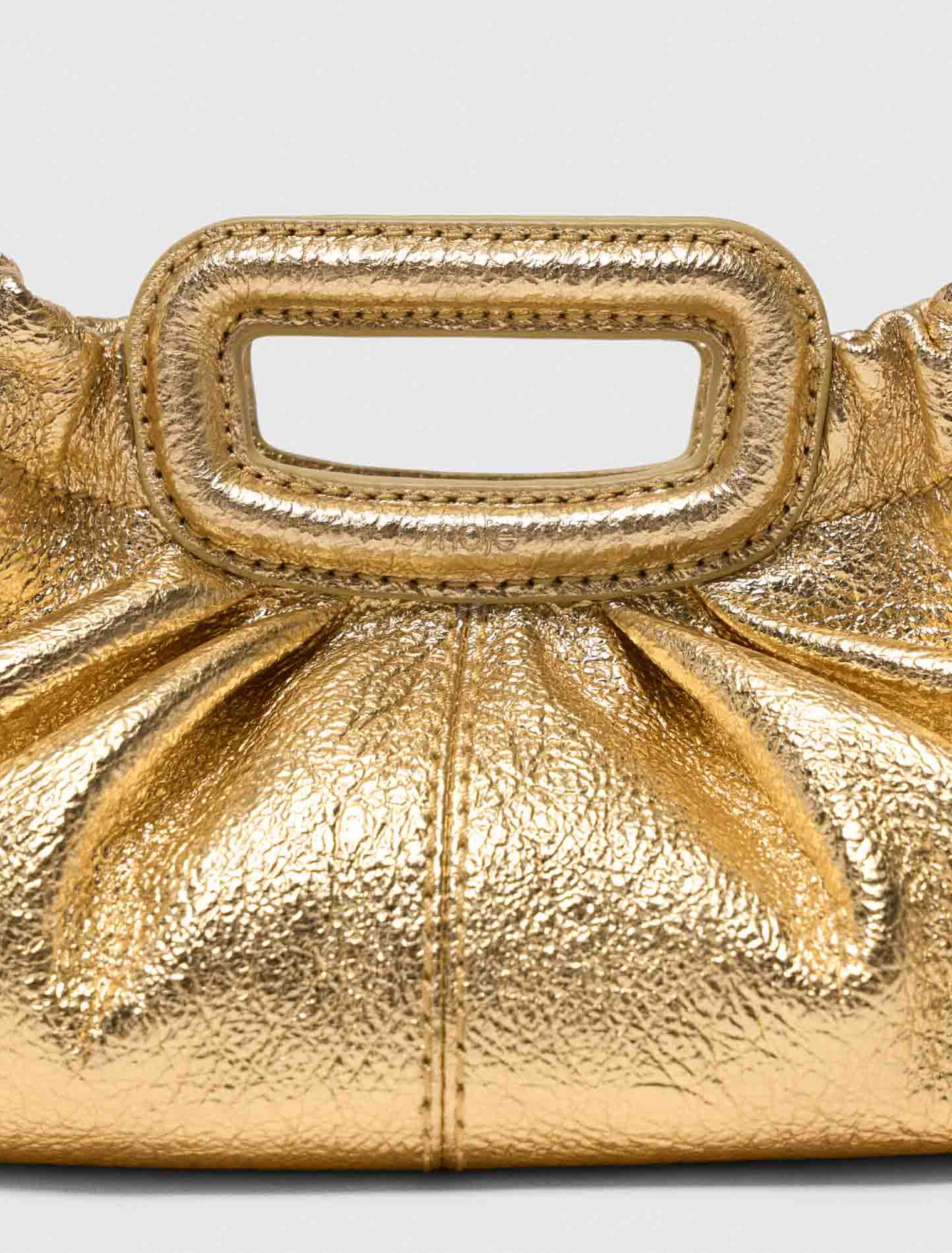 Milpli Mini-Clutch aus Metallicleder