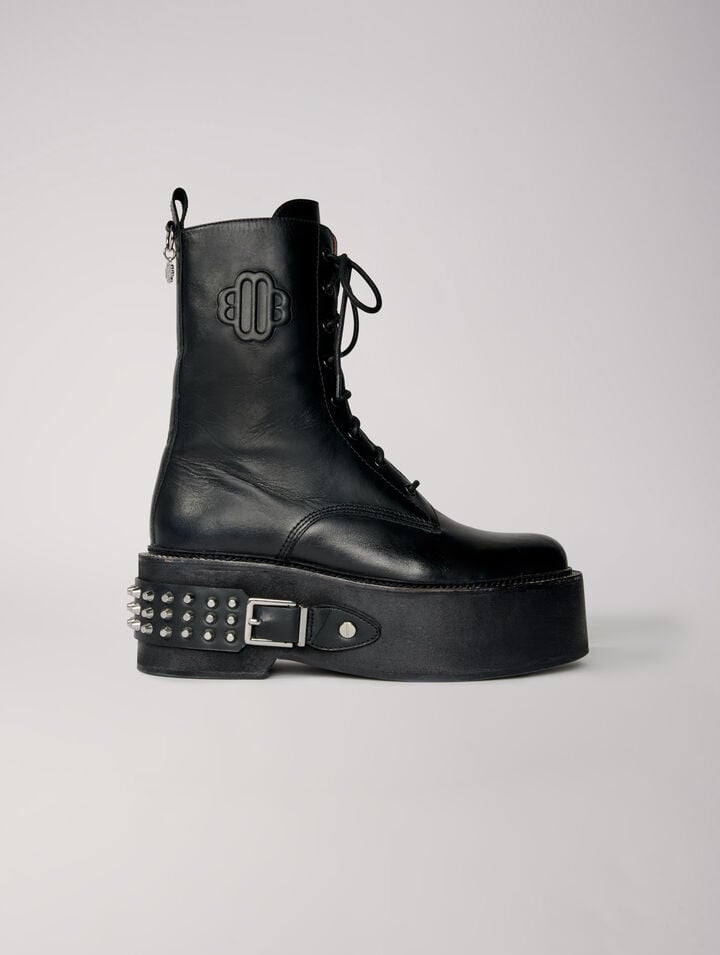 Ranger-Stiefeletten mit Punkdetails