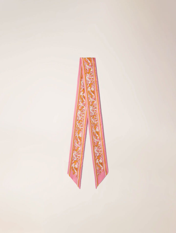 Tuch 90x5cm mit Blumenprint