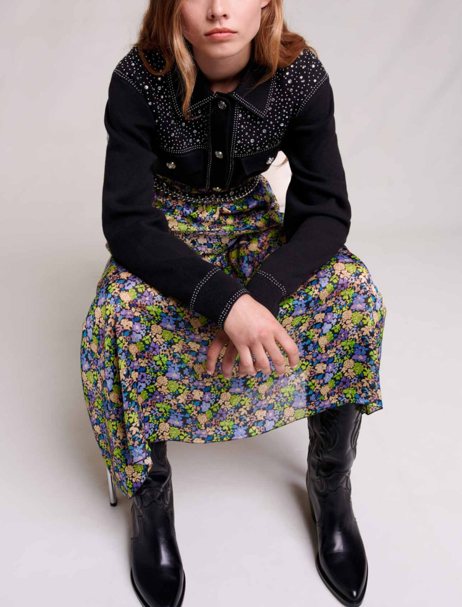 Langer Blumenrock