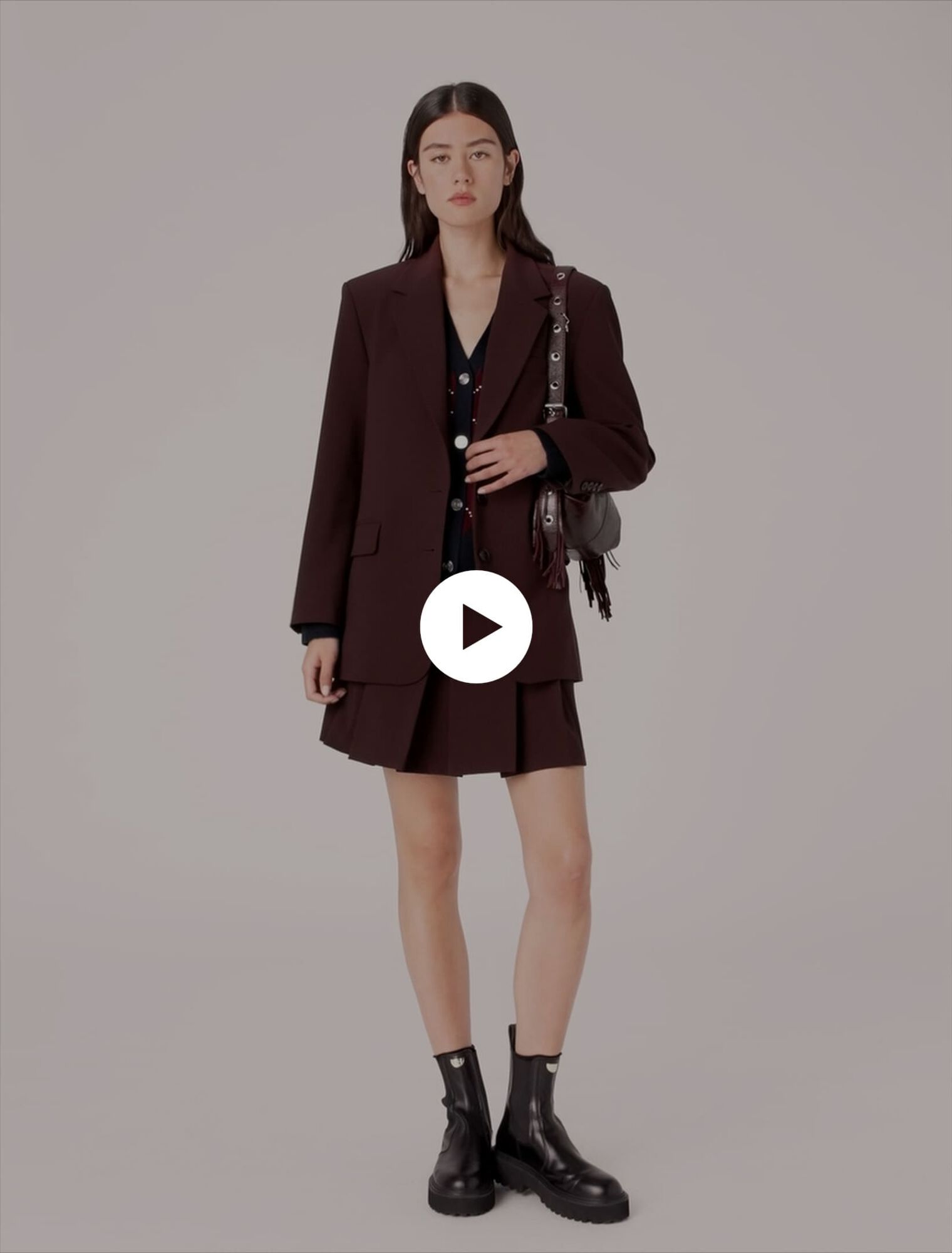 Kostümjacke mit Gürtel