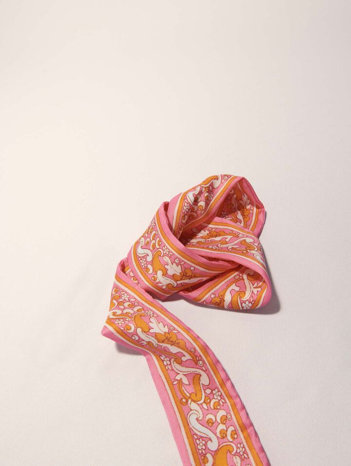 Tuch 90x5cm mit Blumenprint