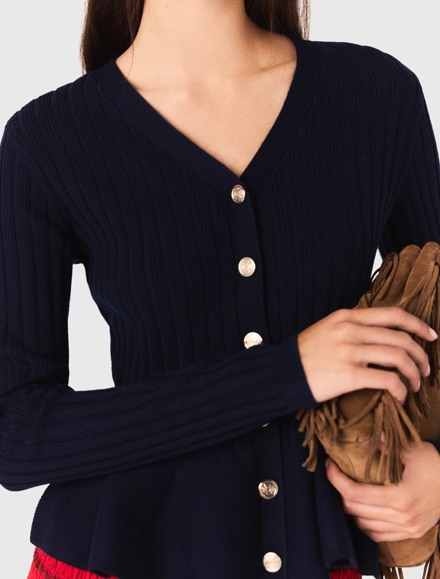 Cardigan mit Schößchen