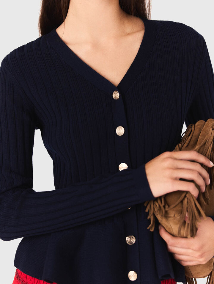 Cardigan mit Schößchen