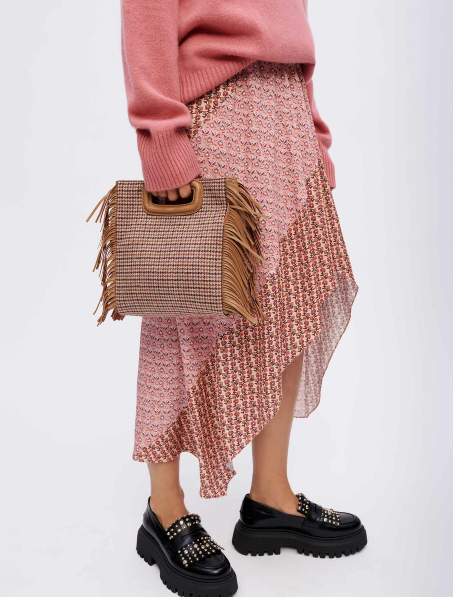 Asymmetrischer Rock aus einem Druckmix