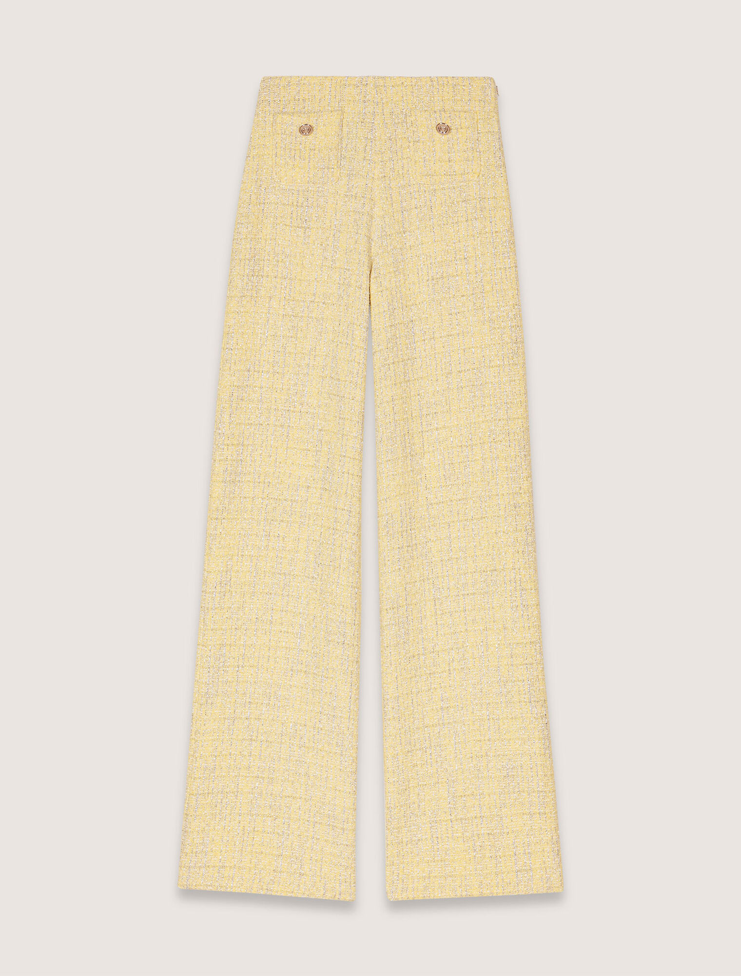 Gerade Tweed-Hose mit Lurex