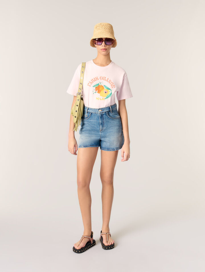 Gemustertes T-Shirt