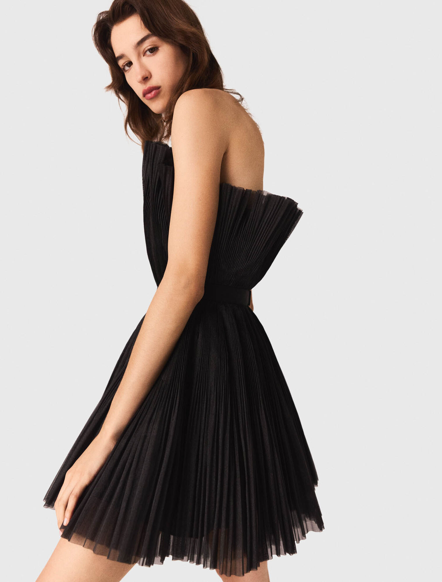 Bustierkleid aus Tüll und Organza