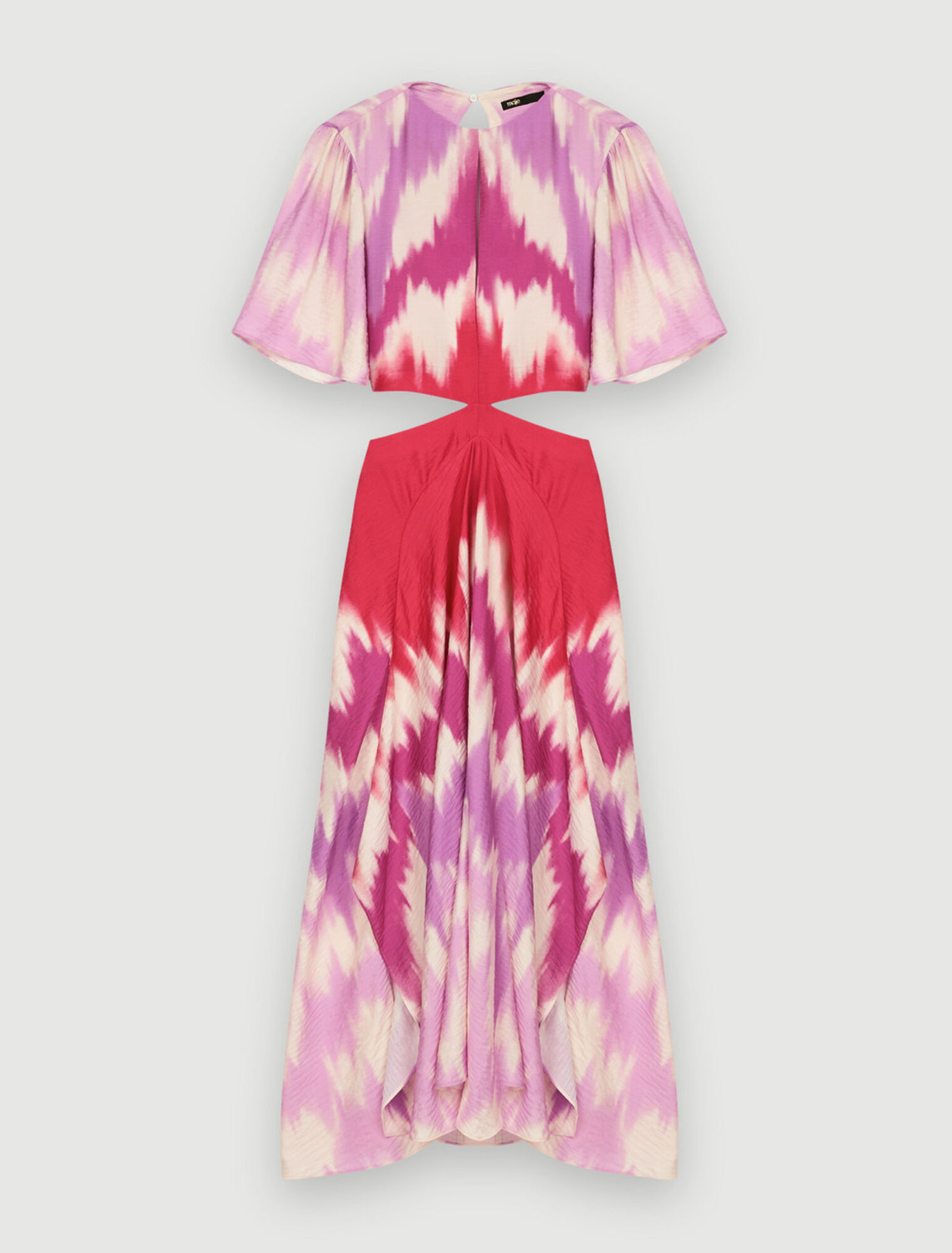 Tie and Dye asymmetrisches Kopftuchkleid