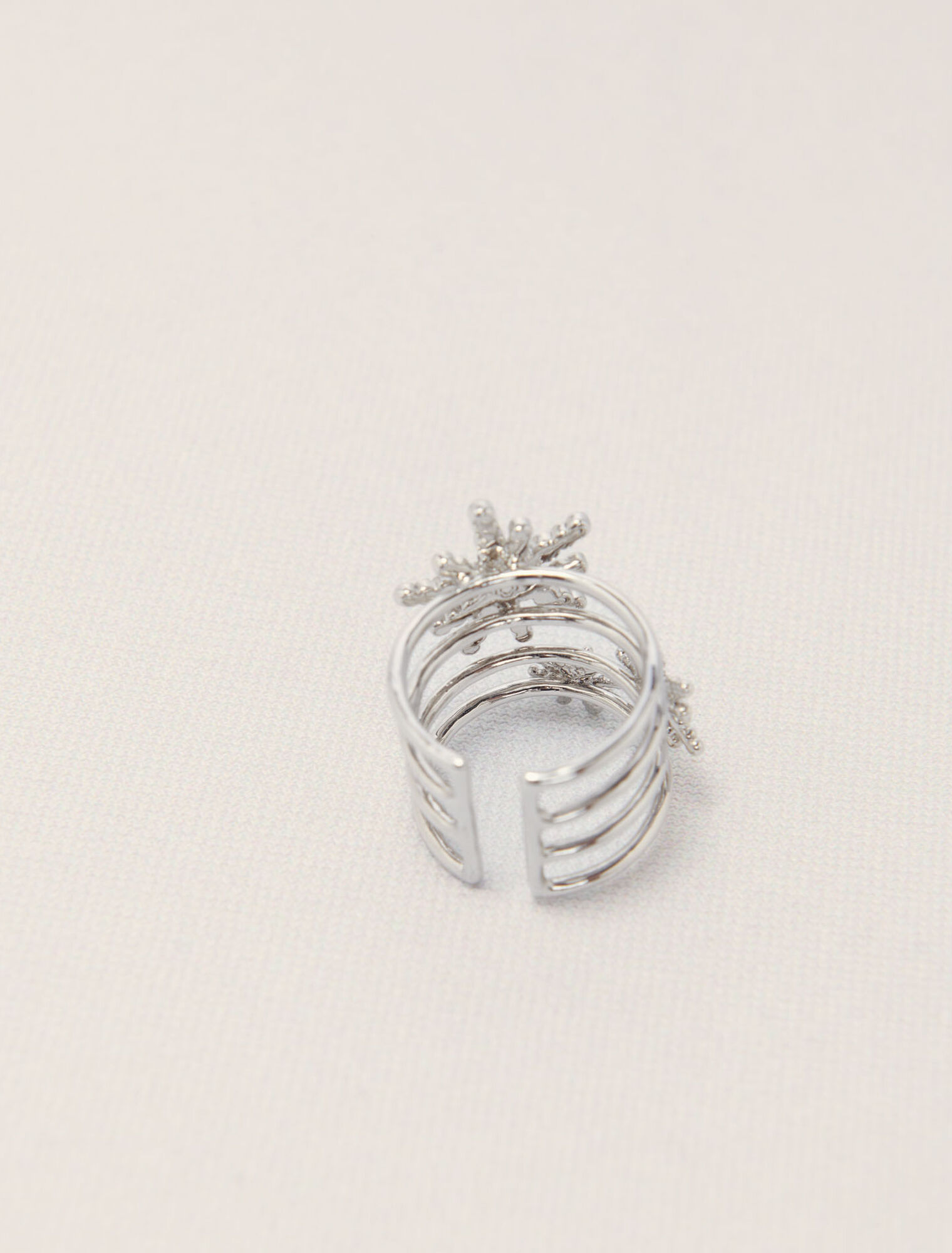 Fingerring mit Strass-Sternen