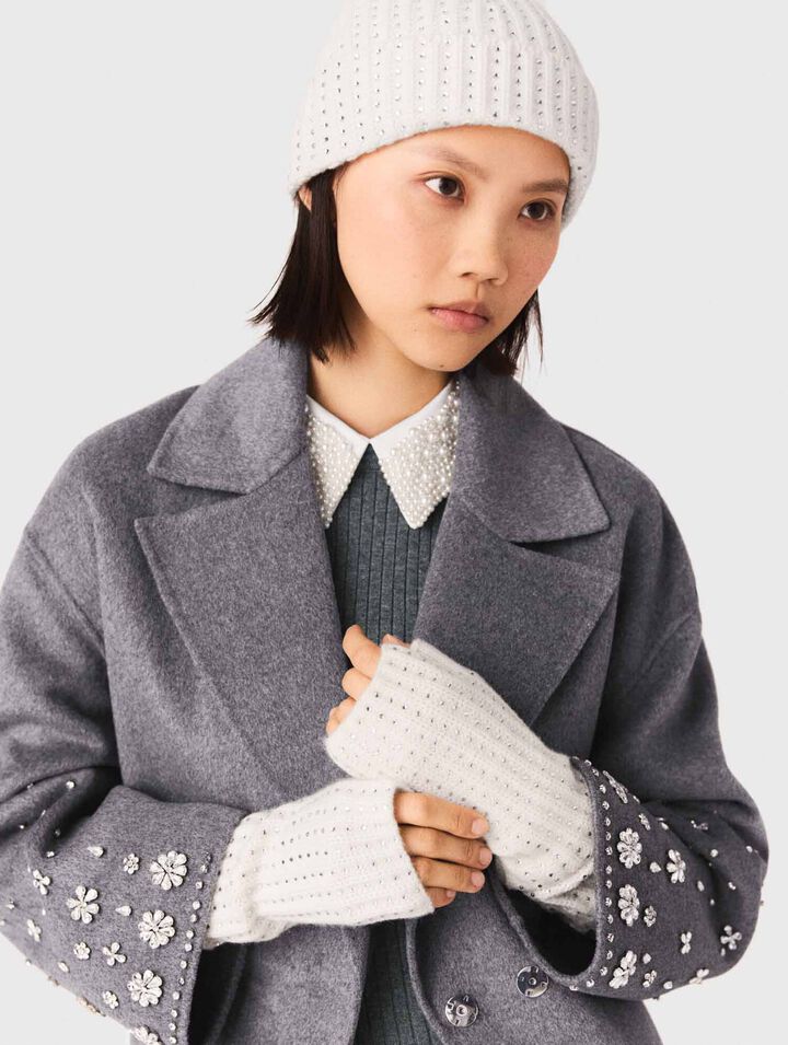 Wollmütze mit Strass