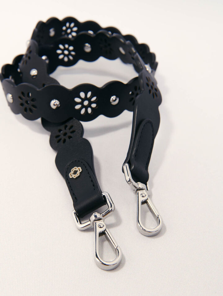 Perforierter Strap mit Blumenmotiv