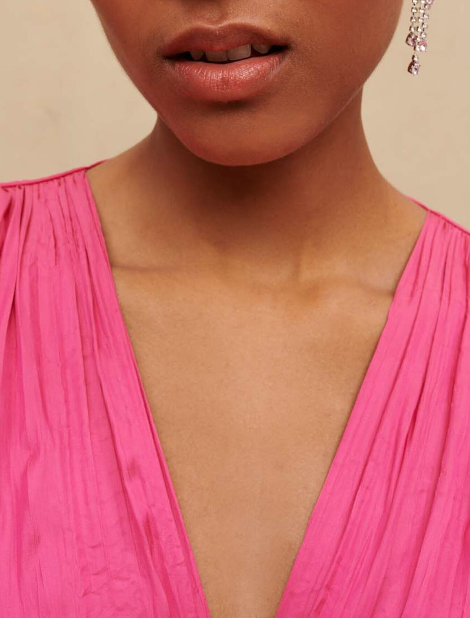 Kurzes drapiertes Kleid