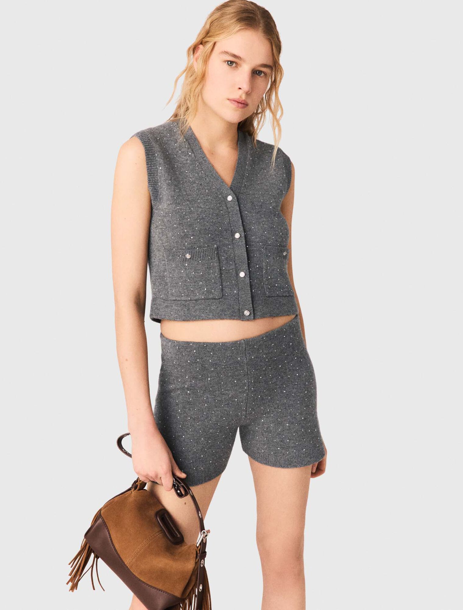 Stricktop mit Strass