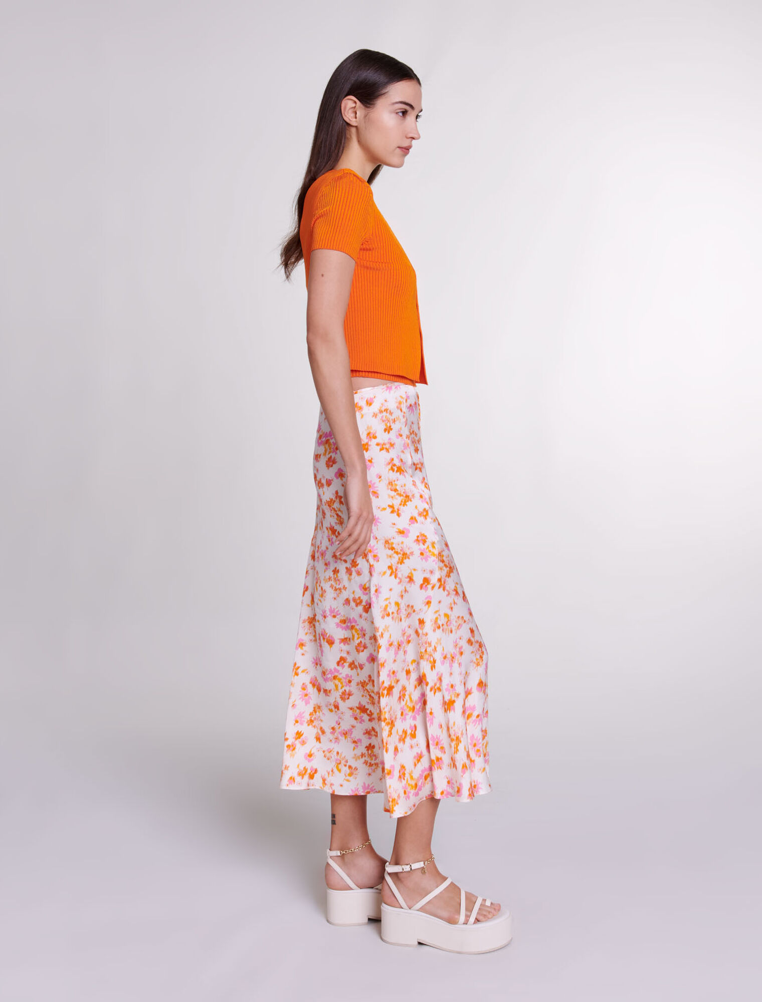Twinset aus Rippstrick