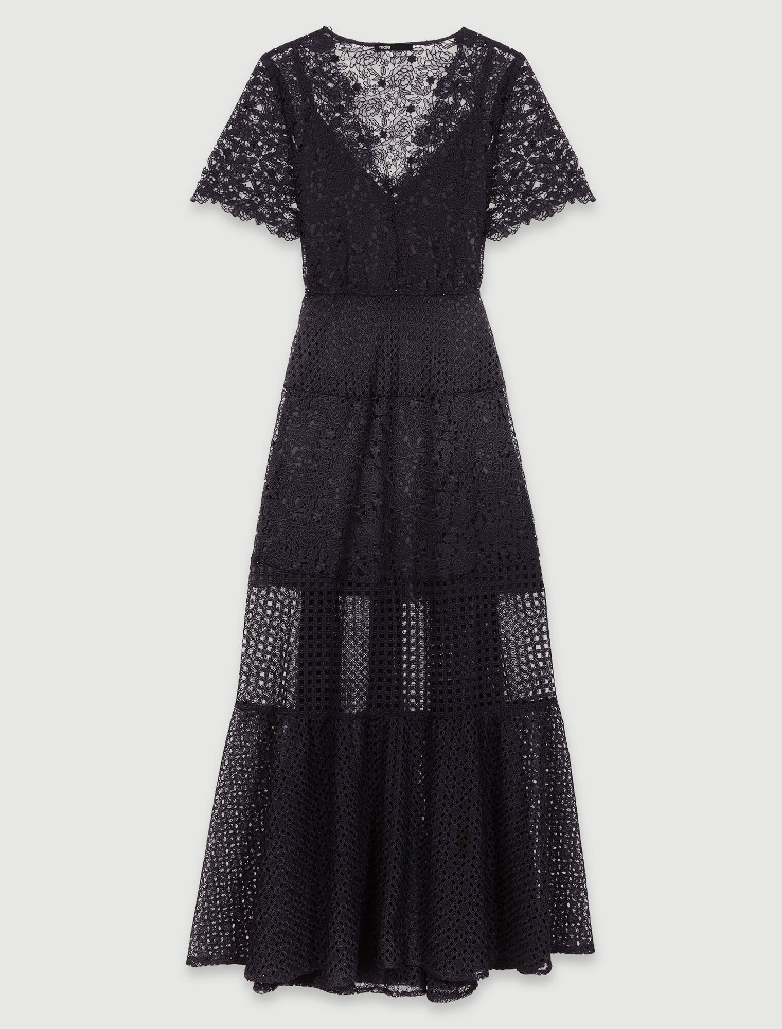 Langes Kleid aus Spitze