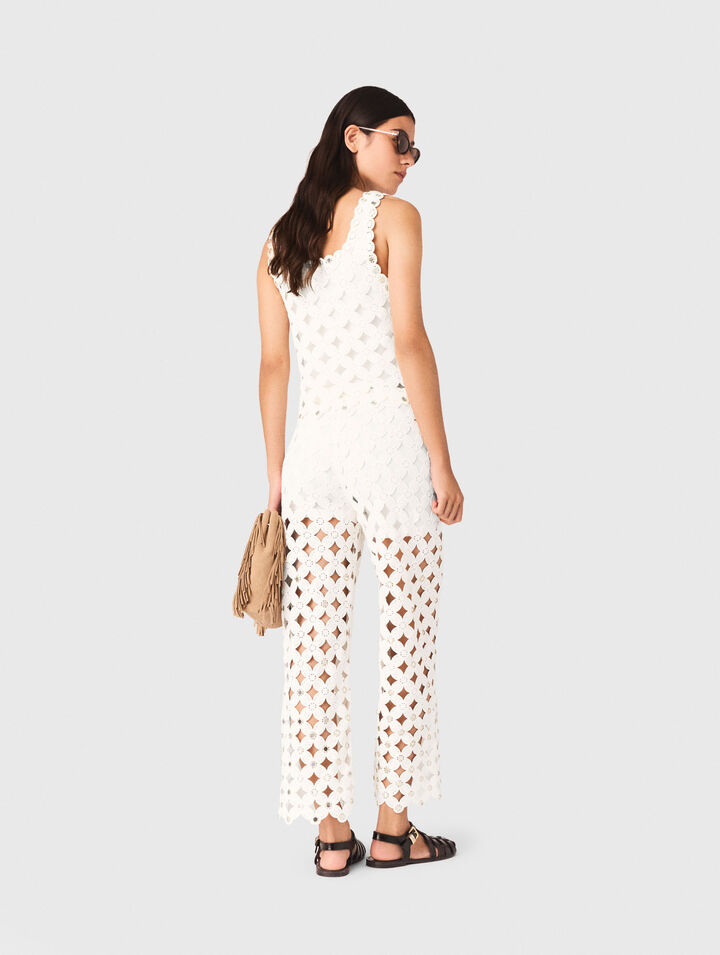 Geh&auml;kelte Hose mit Spiegeln