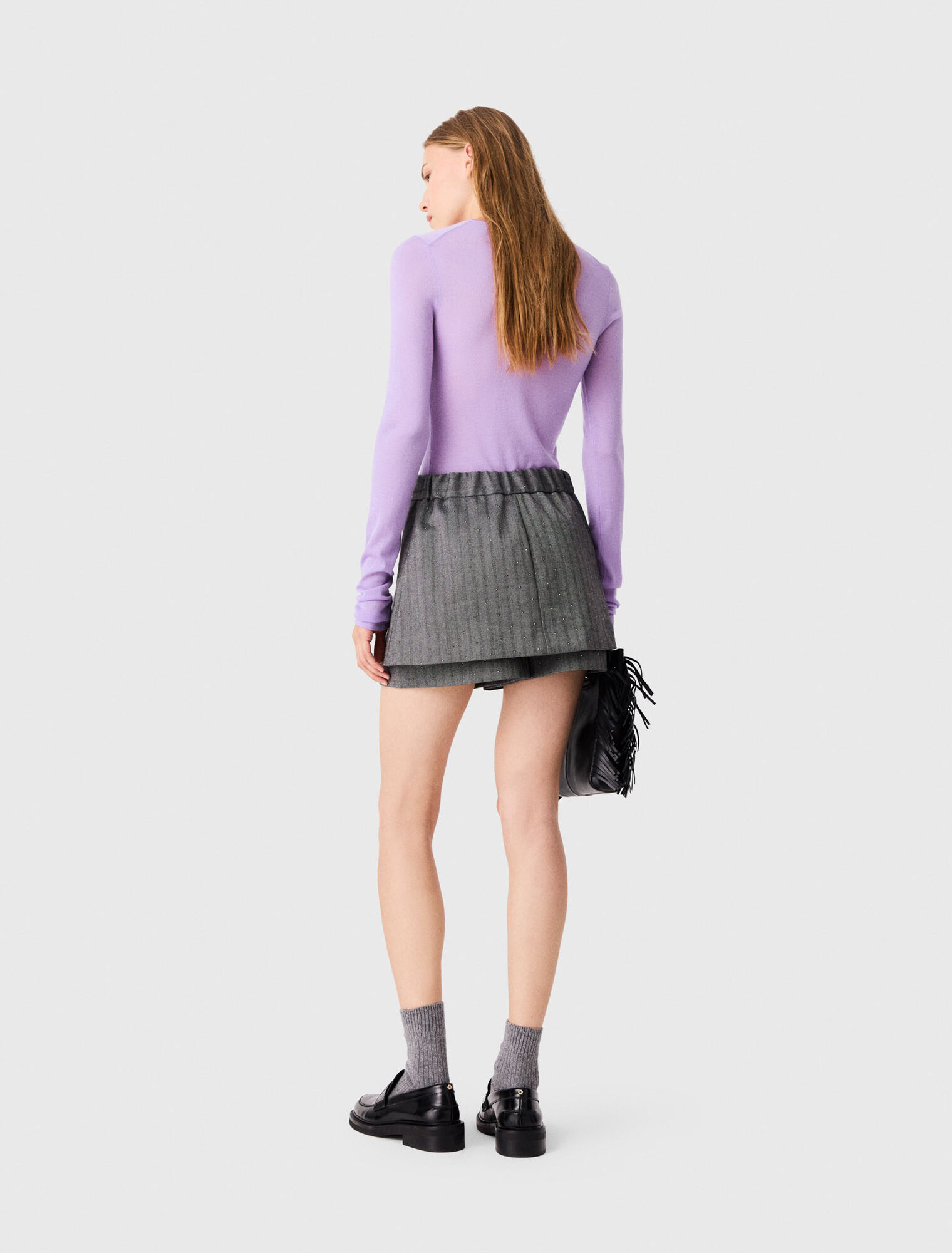 Elegante Wickel-Shorts mit Strass