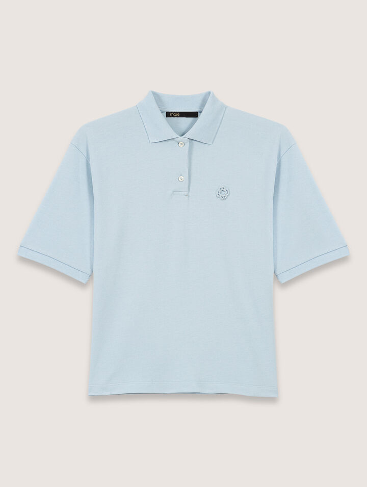 Poloshirt mit Logo-Patch