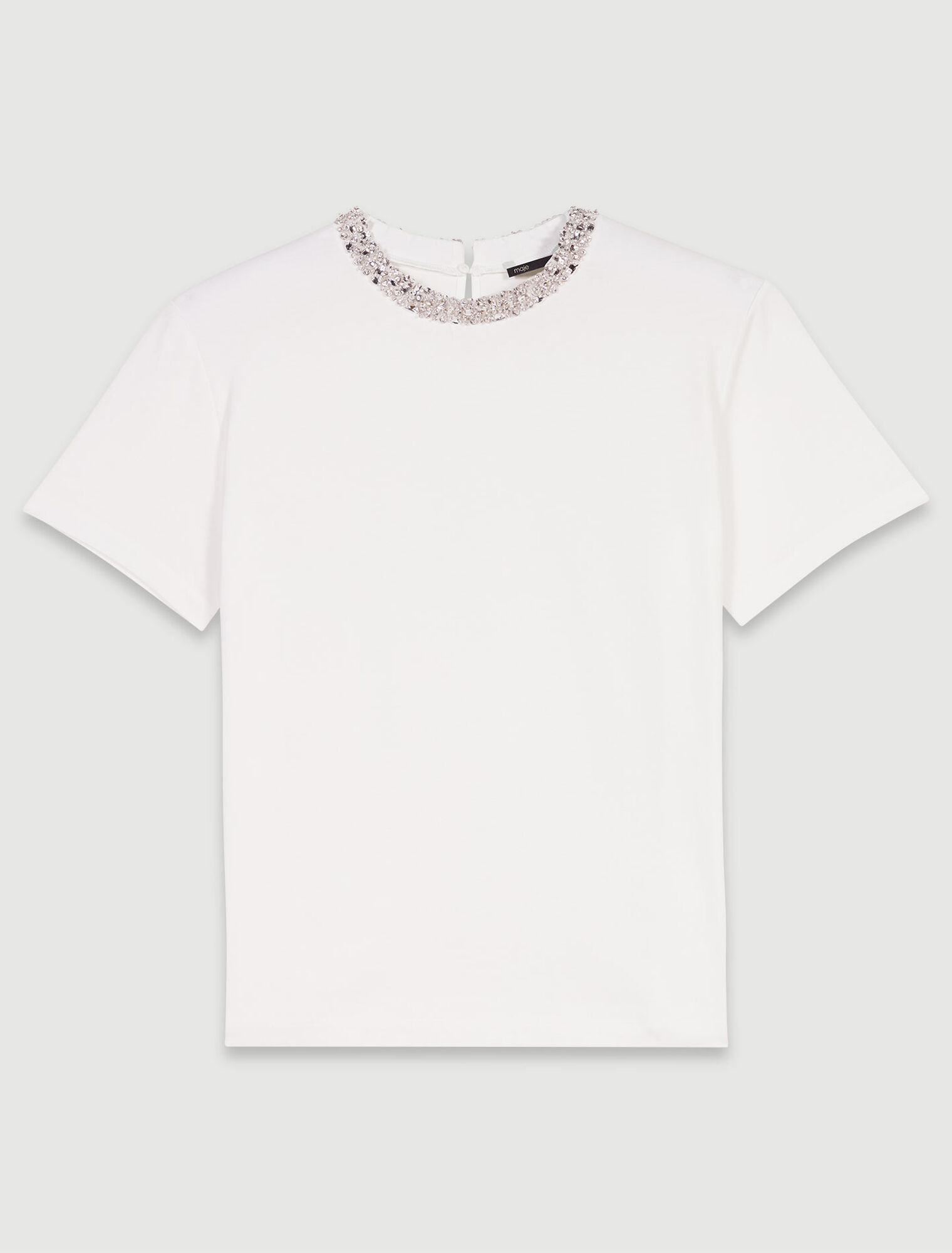 T-Shirt mit Schmuckkragen