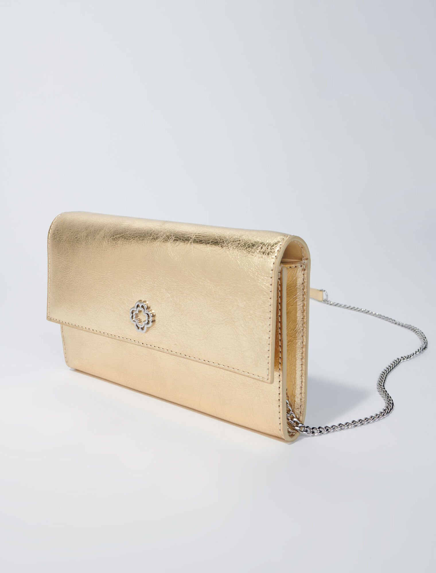 Leder-Clutch mit Kette