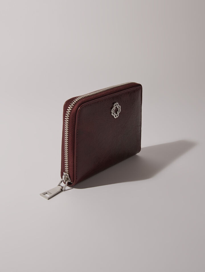 Brieftasche aus Craquelé-Leder