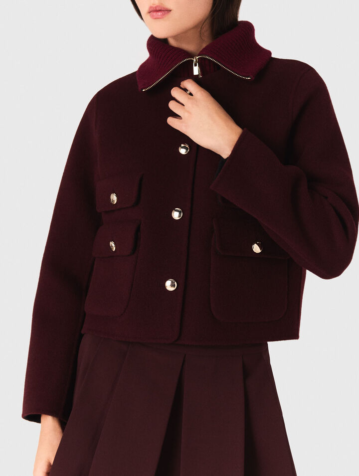 Kurze, wendbare Doubleface-Jacke