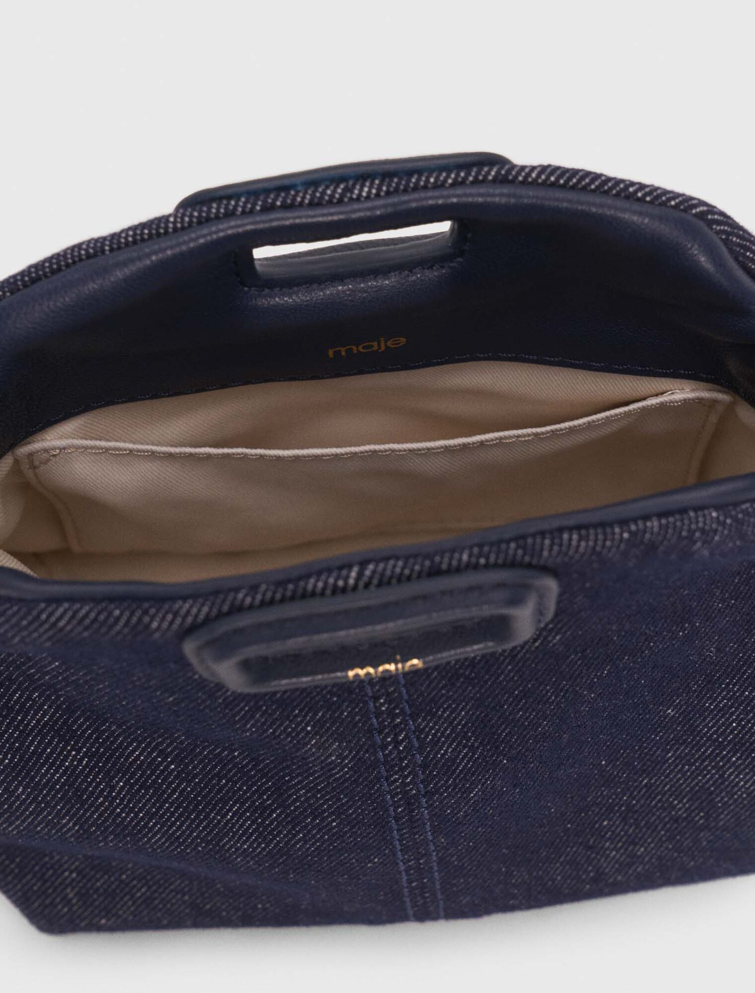 Miss M Micro-Tasche aus Denim