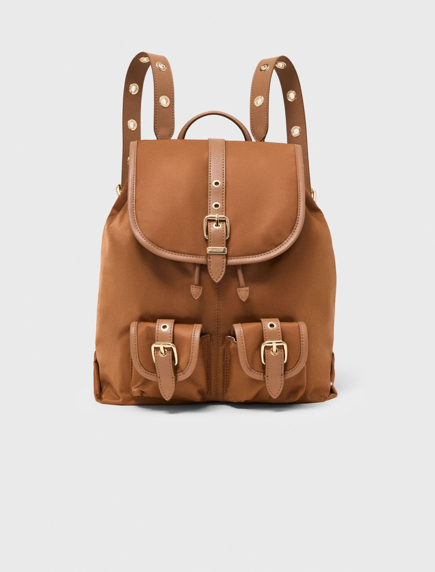 Rucksack aus Leder und Nylon