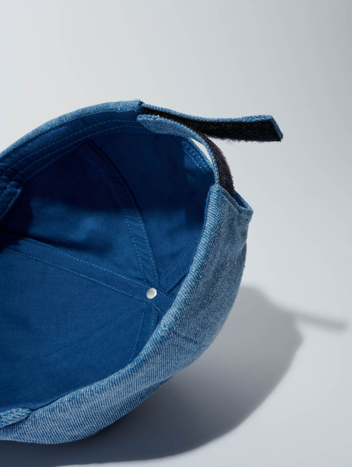Denim-Cap mit clover-Logo