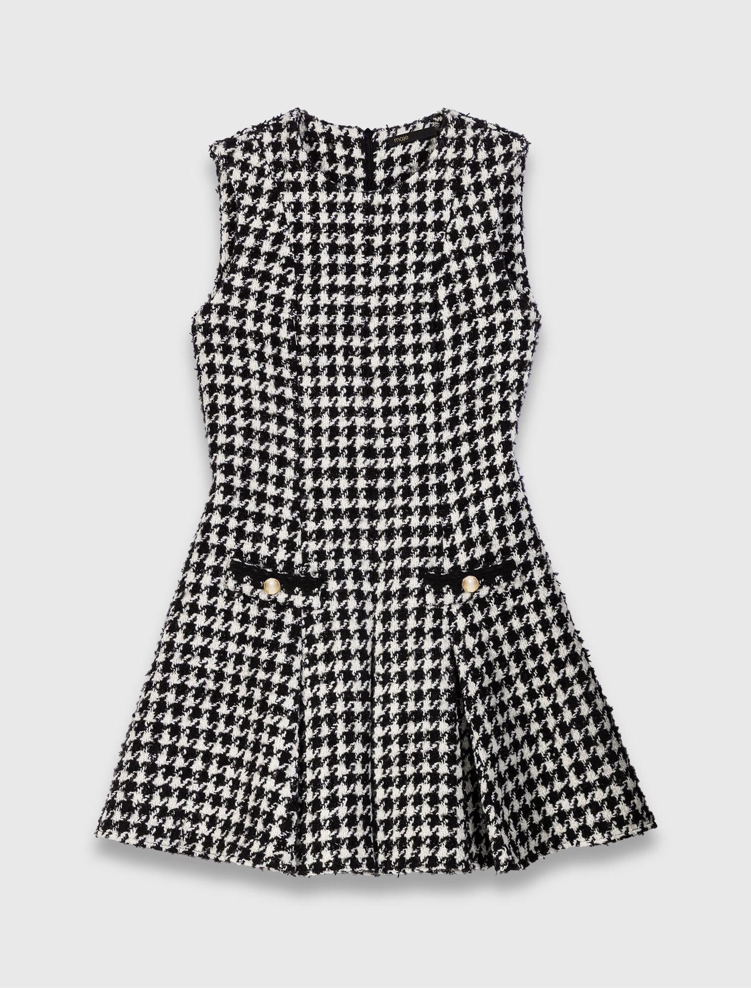 Ausgestelltes Tweed-Kleid