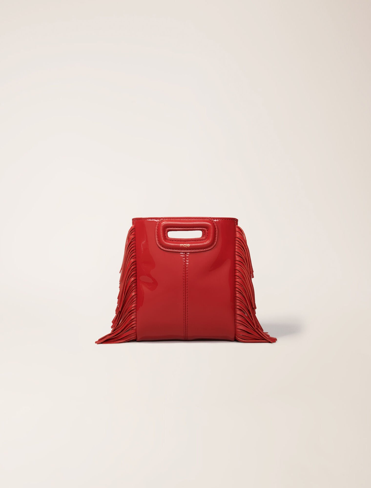 Tasche M Mini aus Lackleder