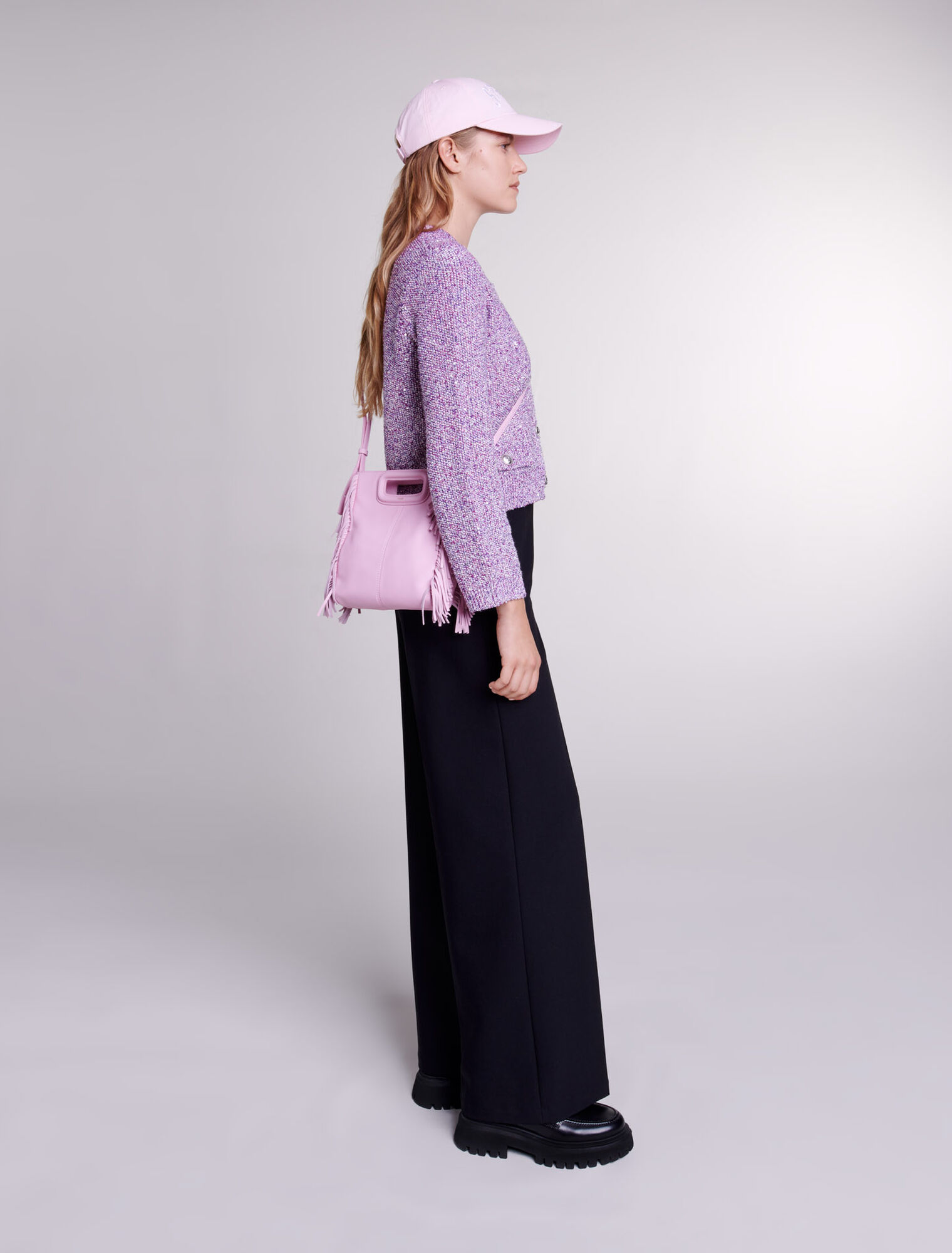 Strick-Cardigan mit Pailletten