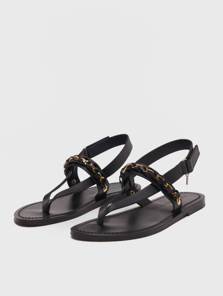 Flache Ledersandalen K.Jacques