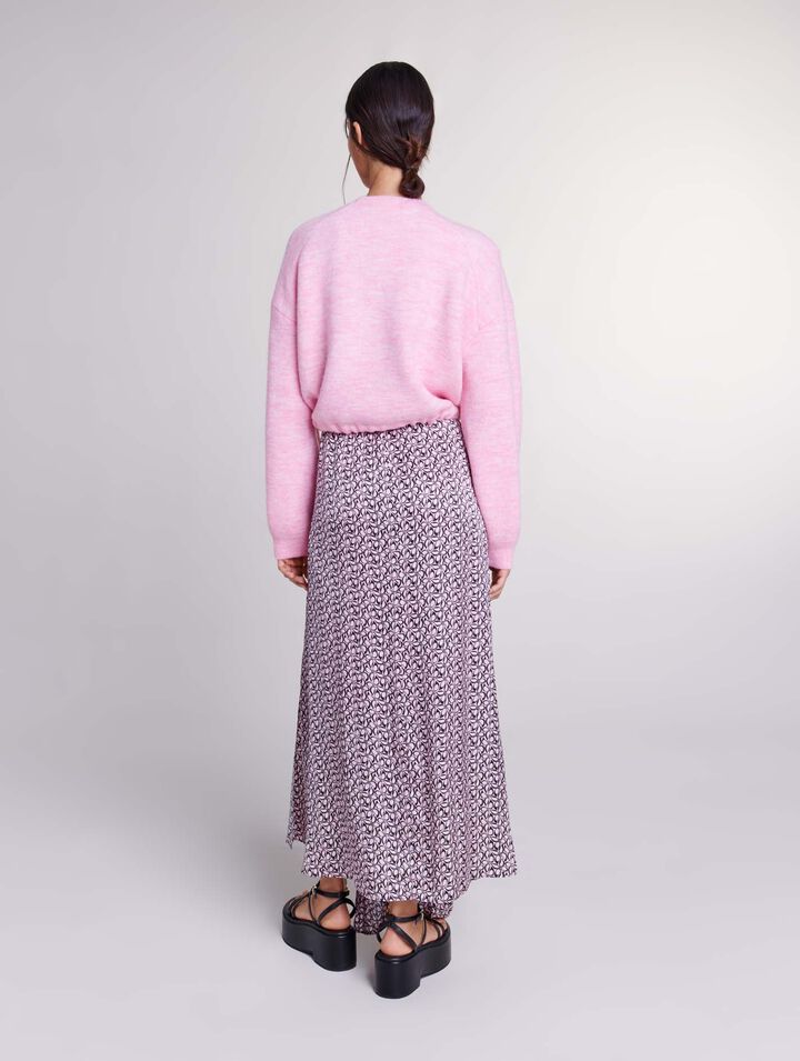 Kurzer Strickpulli mit Kordel