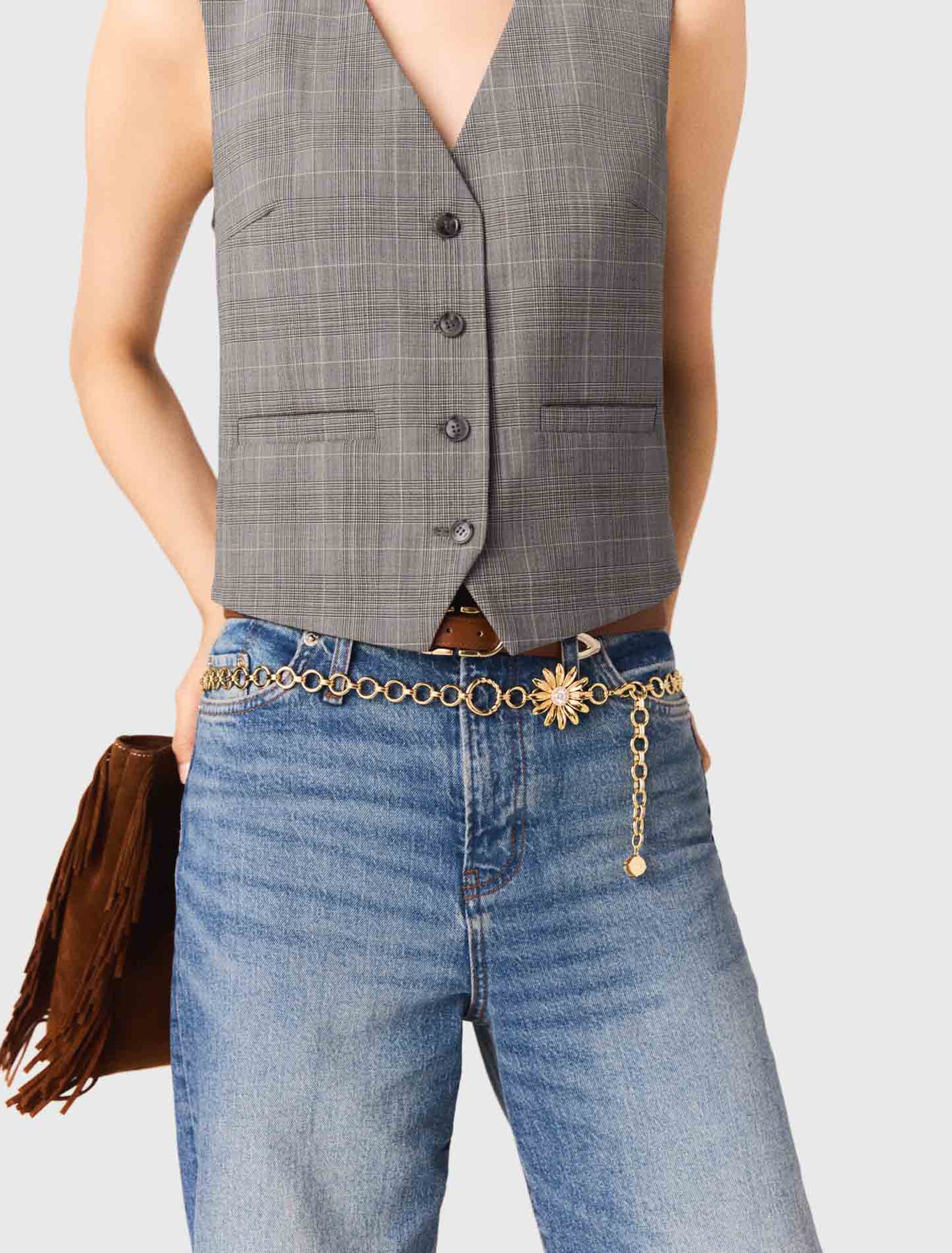 Ketteng&uuml;rtel mit Blumen