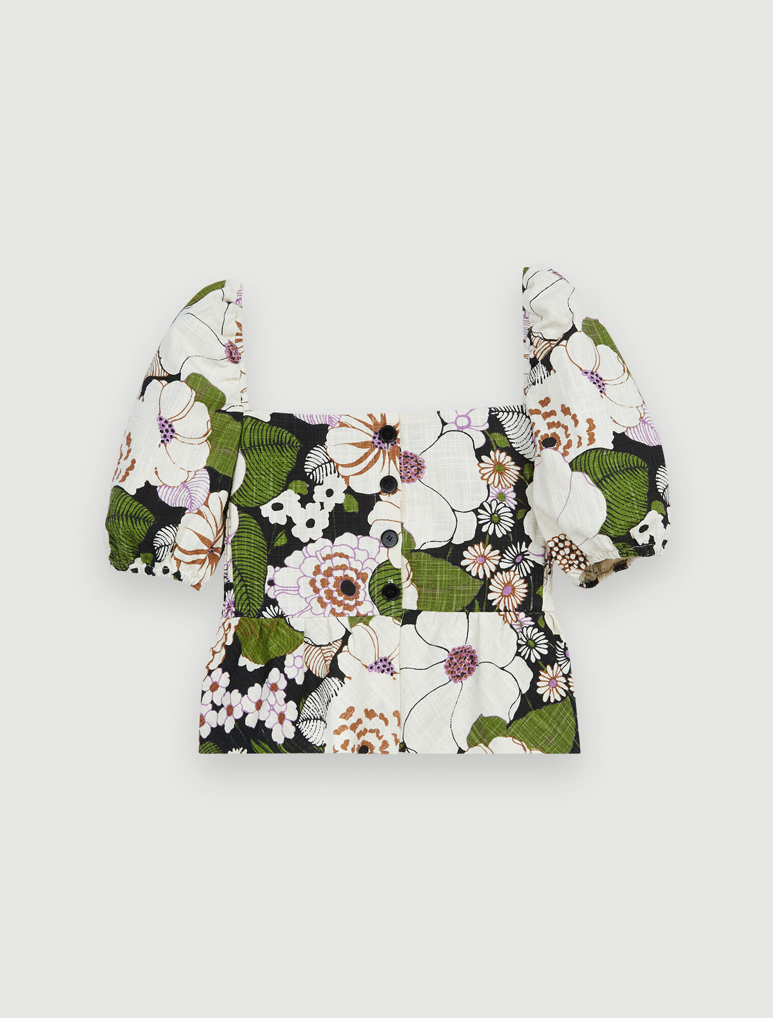 Top mit Blumenprint 70's