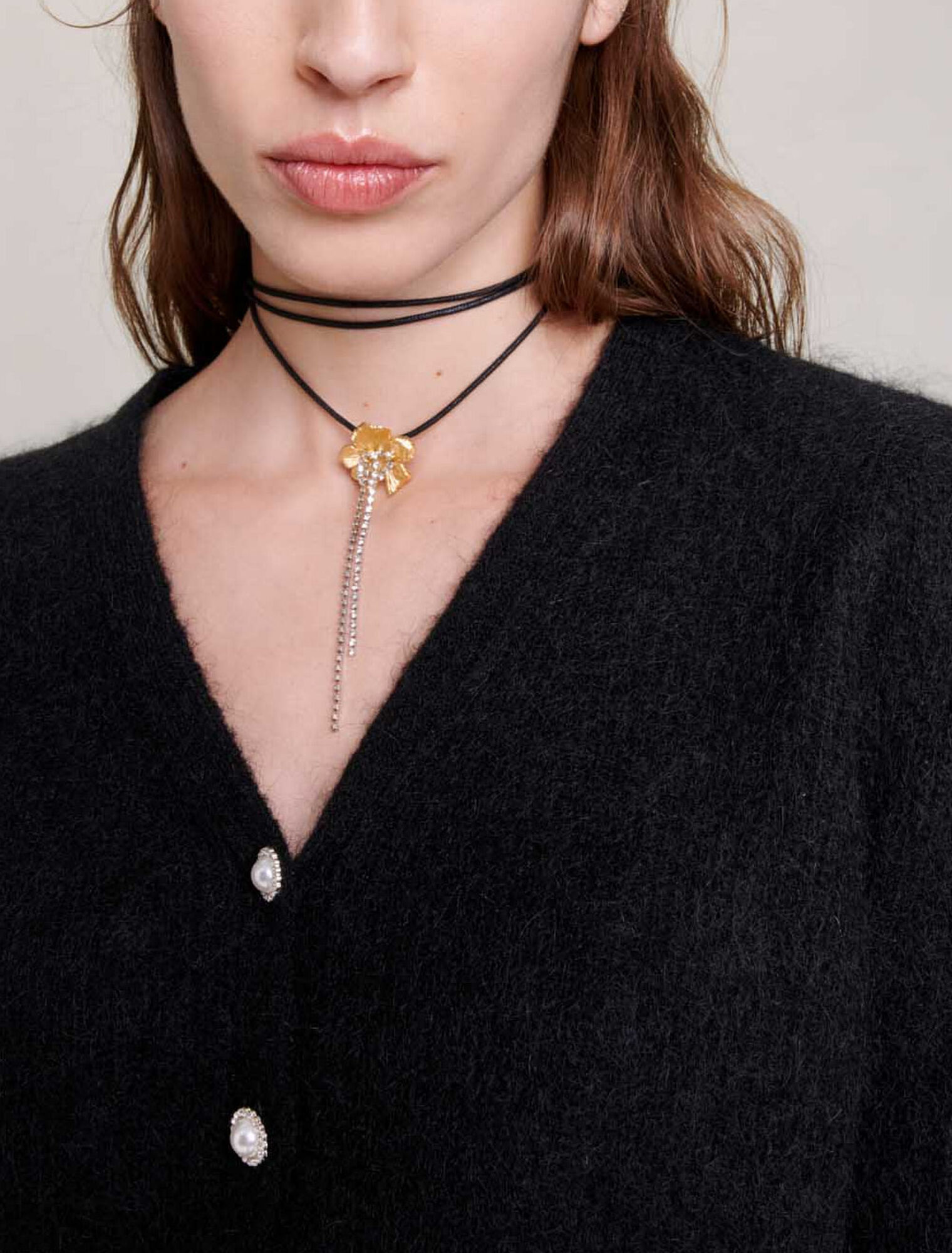 Strickjacke aus Wolle und Mohair