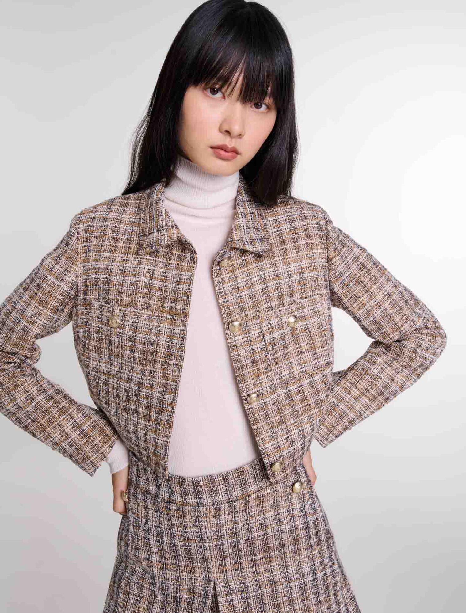 Kurze Tweed-Jacke