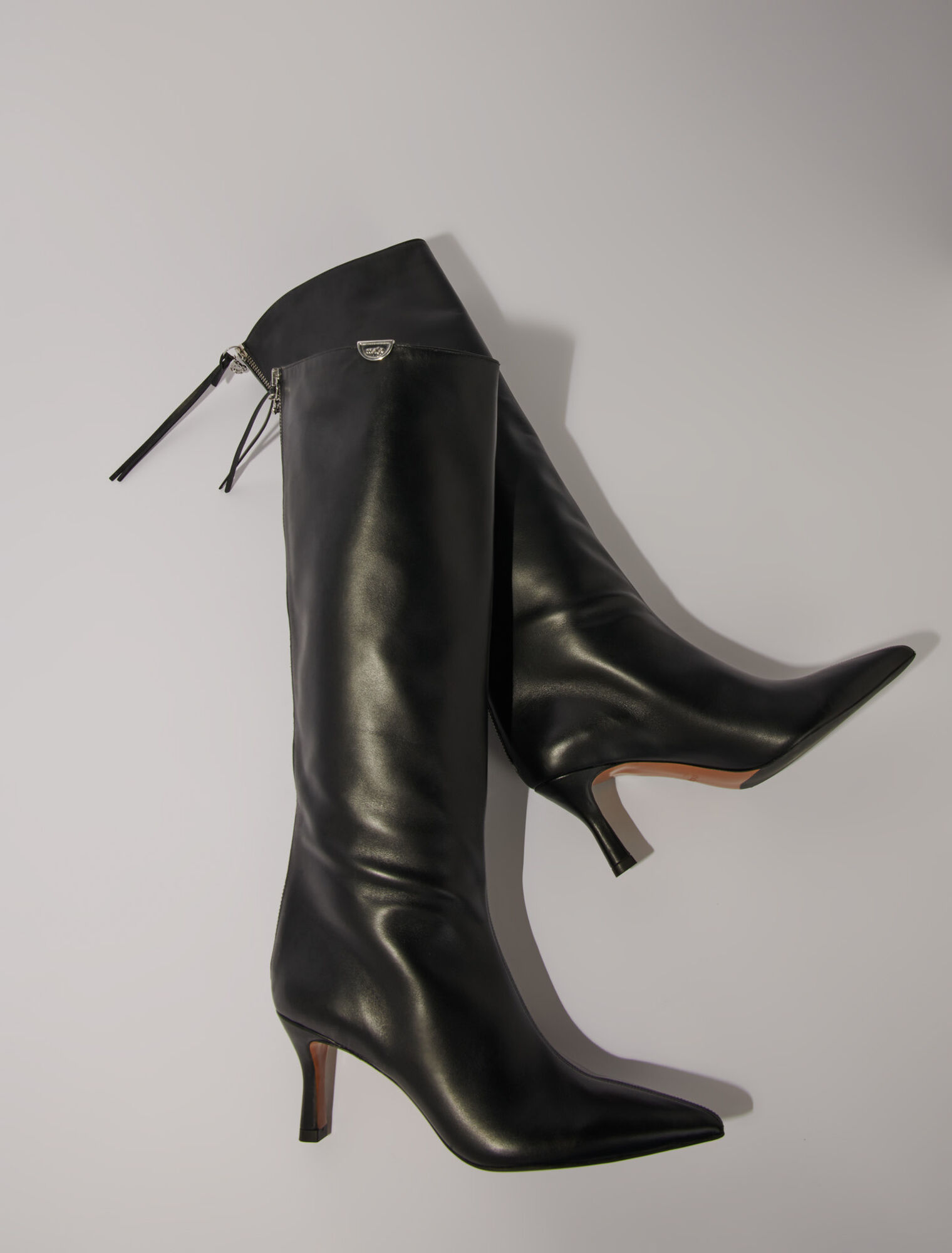 Spitze Lederstiefeletten