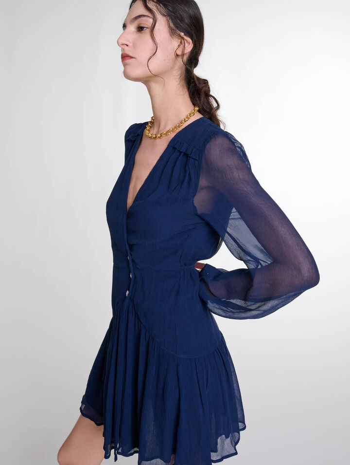 Kurzes Kleid mit Volants