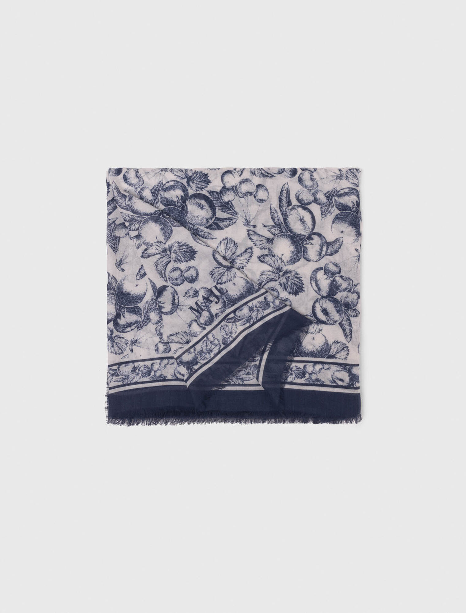 Schal mit Früchte-Print
