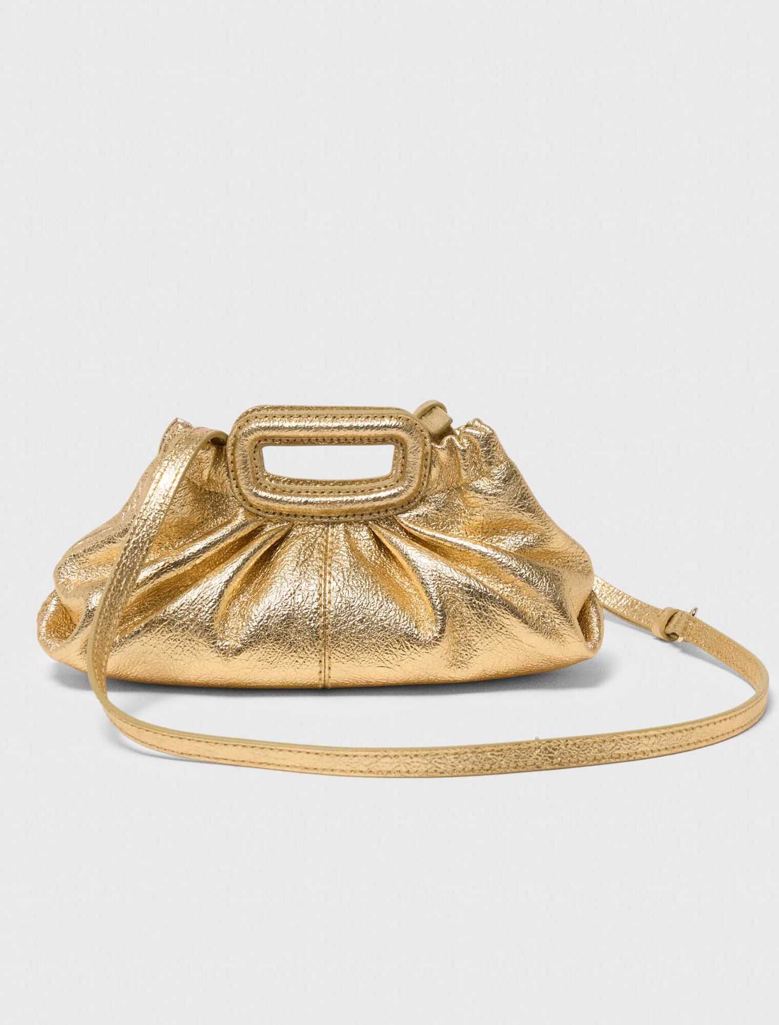 Milpli Mini-Clutch aus Metallicleder
